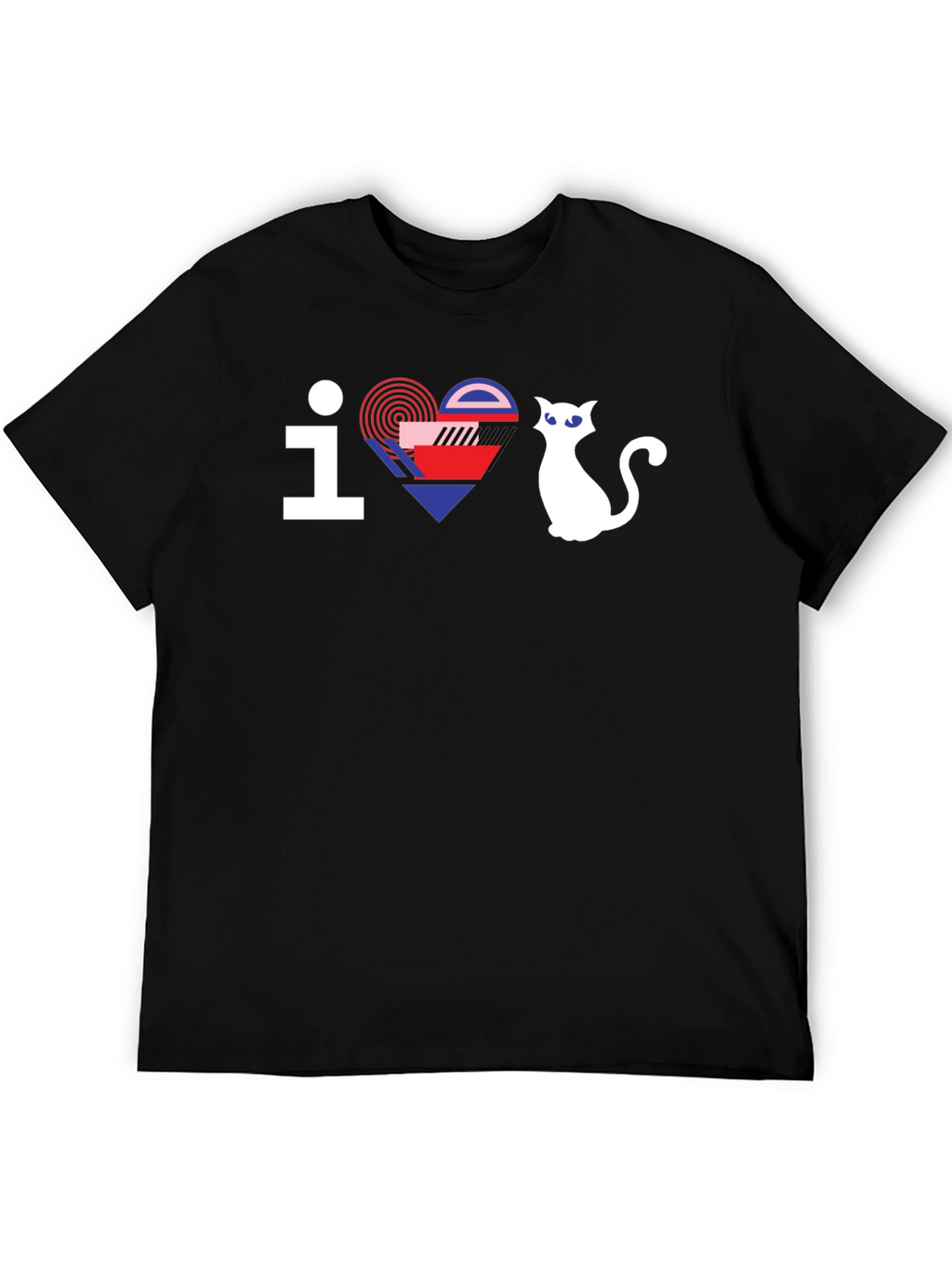 I Love Cats Graphic Tee - Modern Design