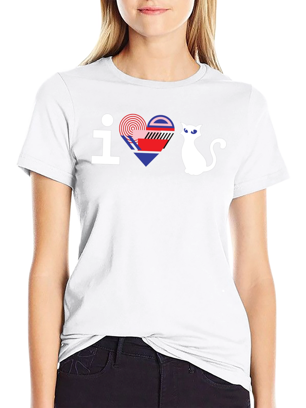 I Love Cats Graphic Tee - Modern Design