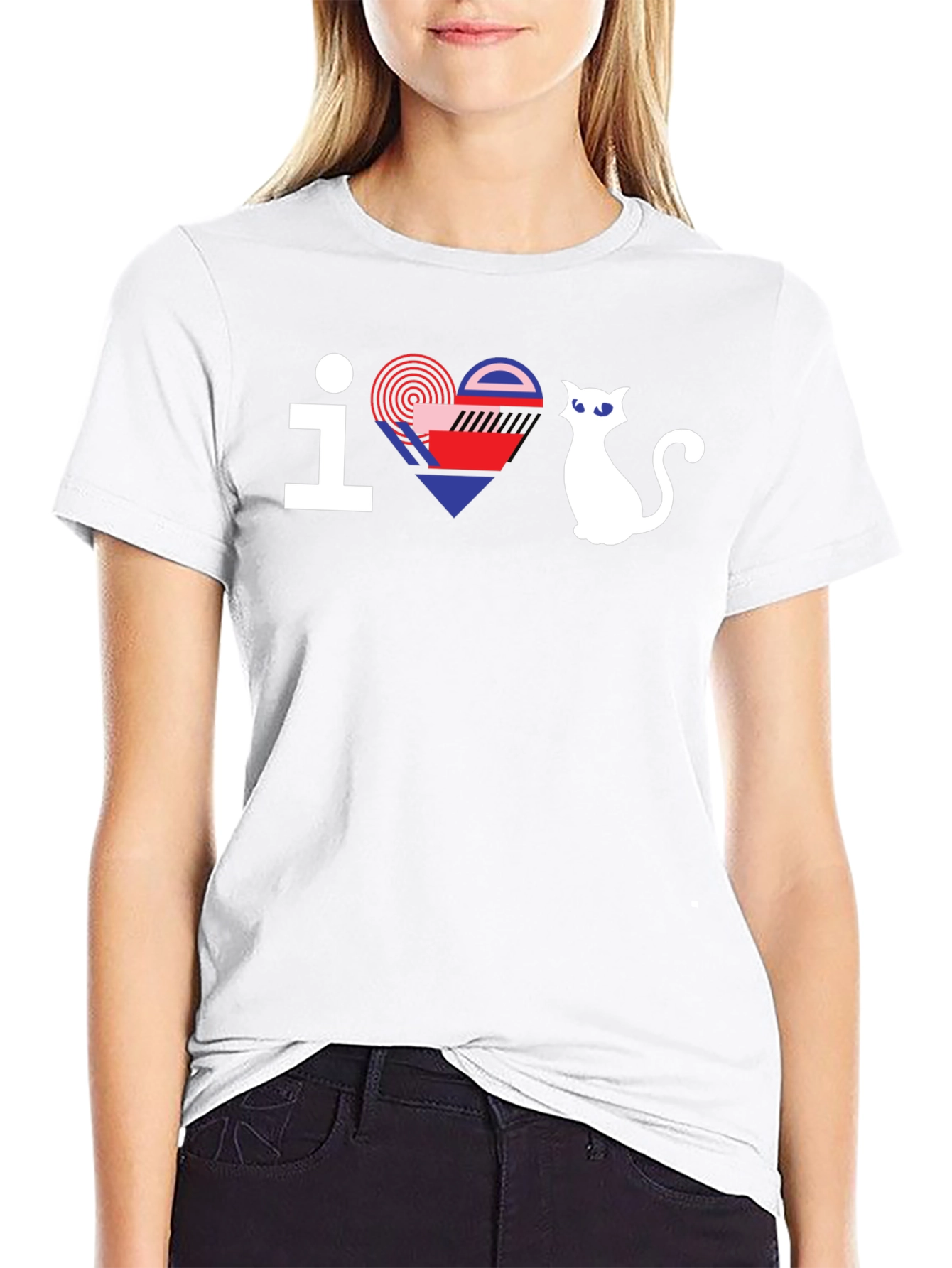 I Love Cats Graphic Tee - Modern Design