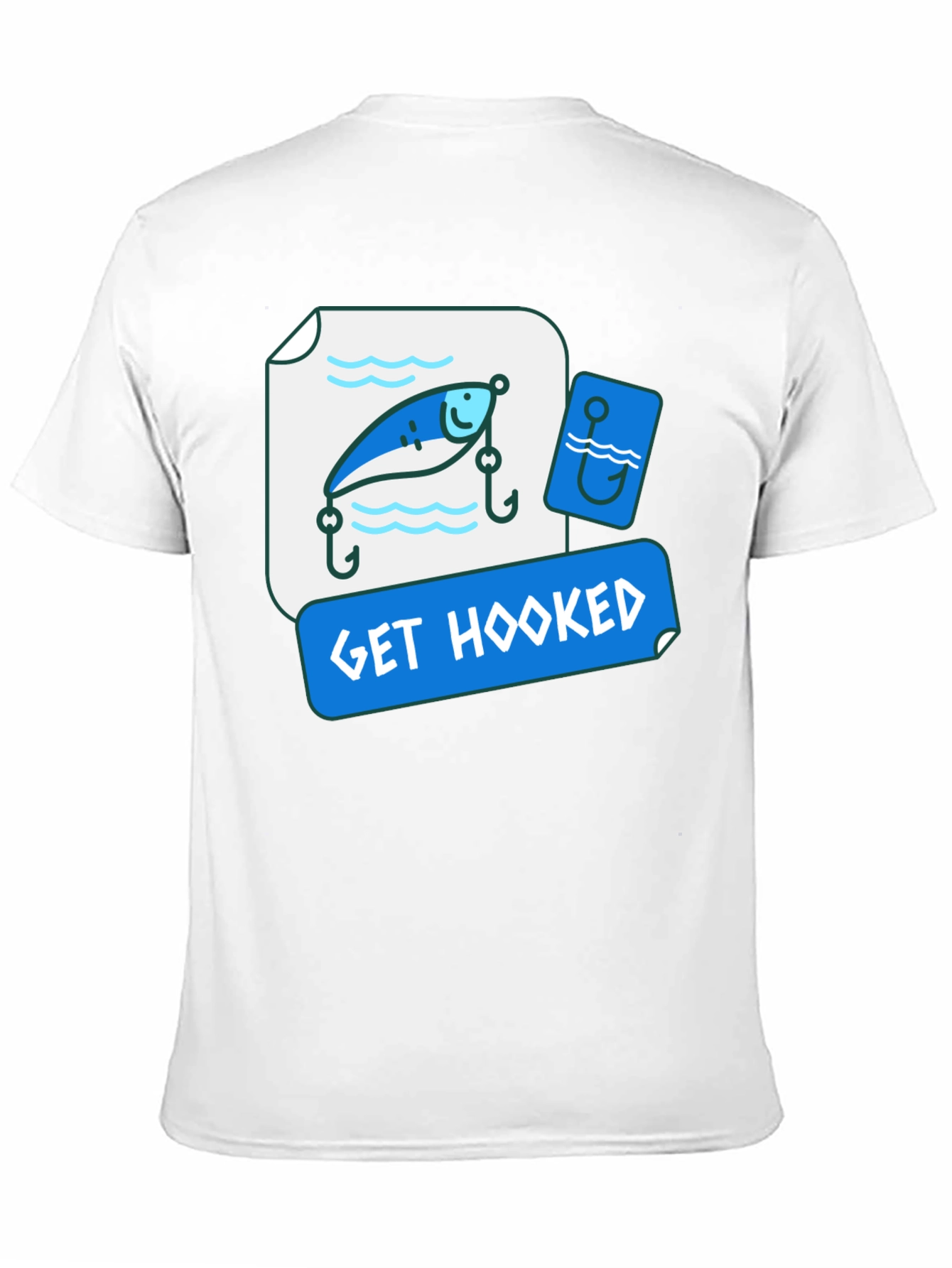 Get Hooked Fishing Lure Graphic Tee