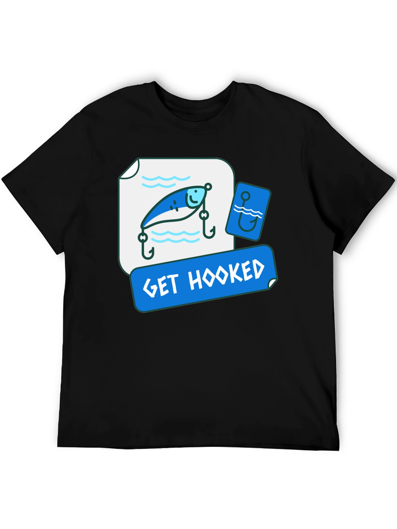 Get Hooked Fishing Lure Graphic Tee