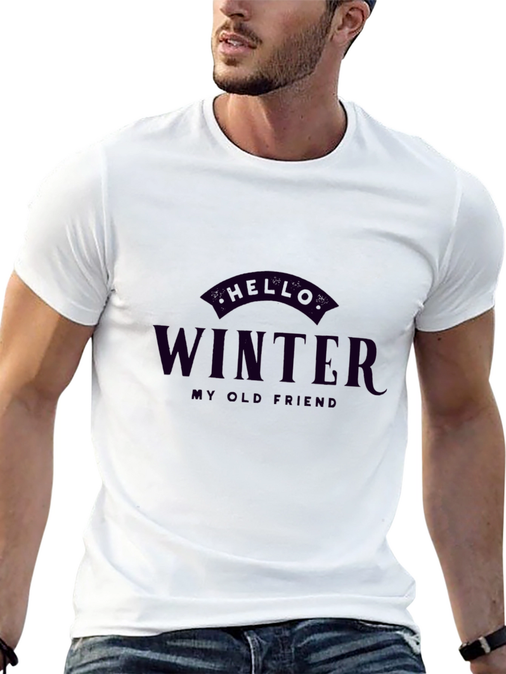 Hello Winter T-Shirt - Unisex Graphic Tee