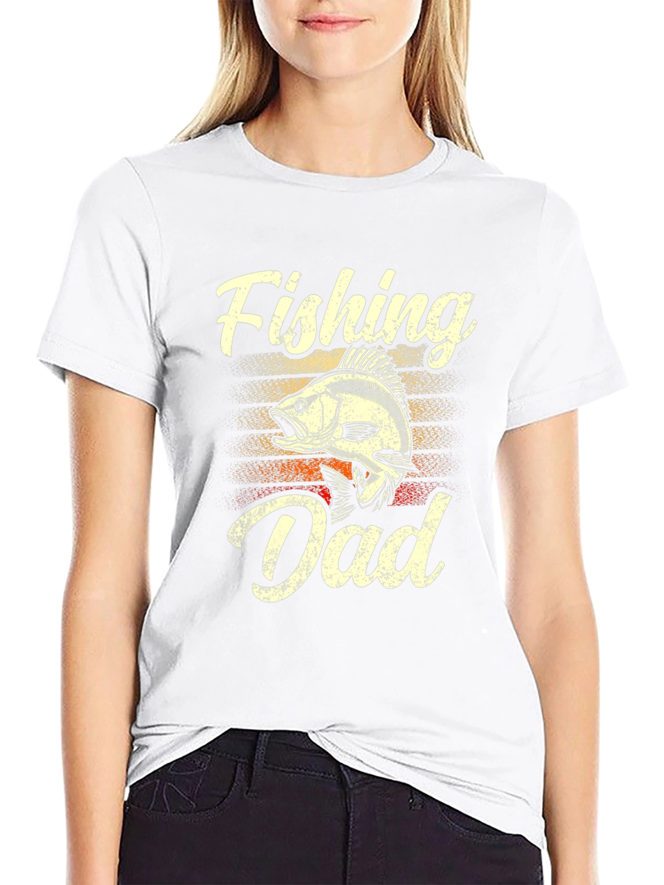 Fishing Dad T-Shirt - Black Cotton Tee