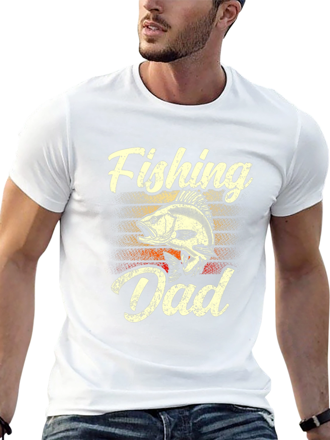 Fishing Dad T-Shirt - Black Cotton Tee
