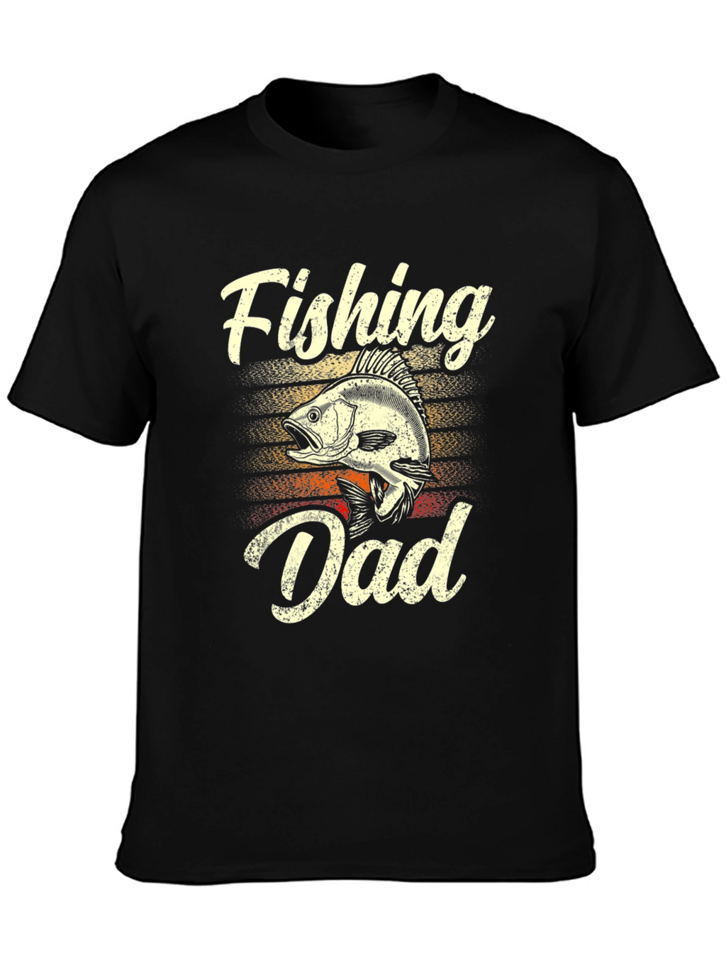 Fishing Dad T-Shirt - Black Cotton Tee