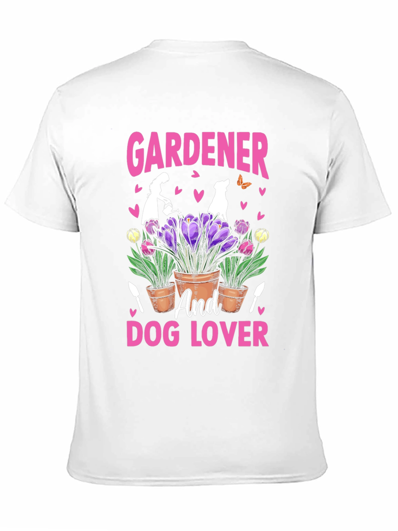 Gardener and Dog Lover Graphic T-Shirt