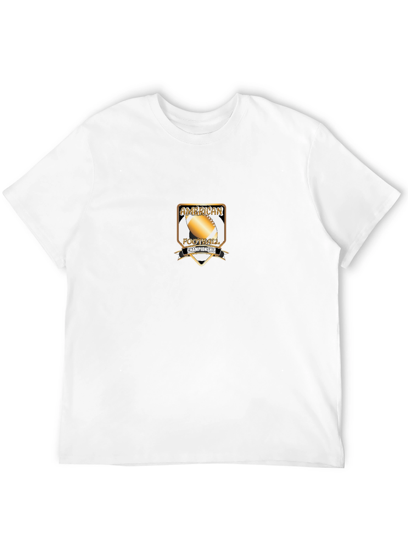American Football Championship Black T-Shirt