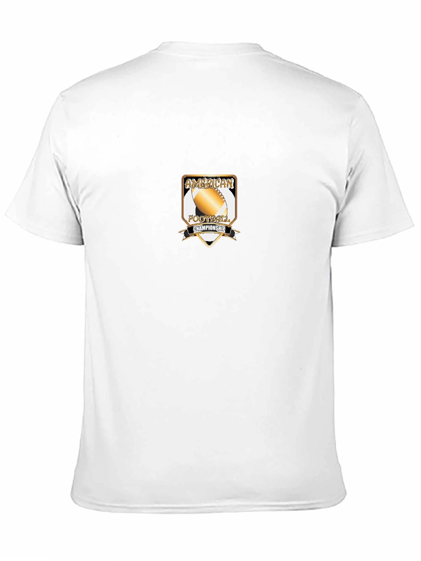 American Football Championship Black T-Shirt