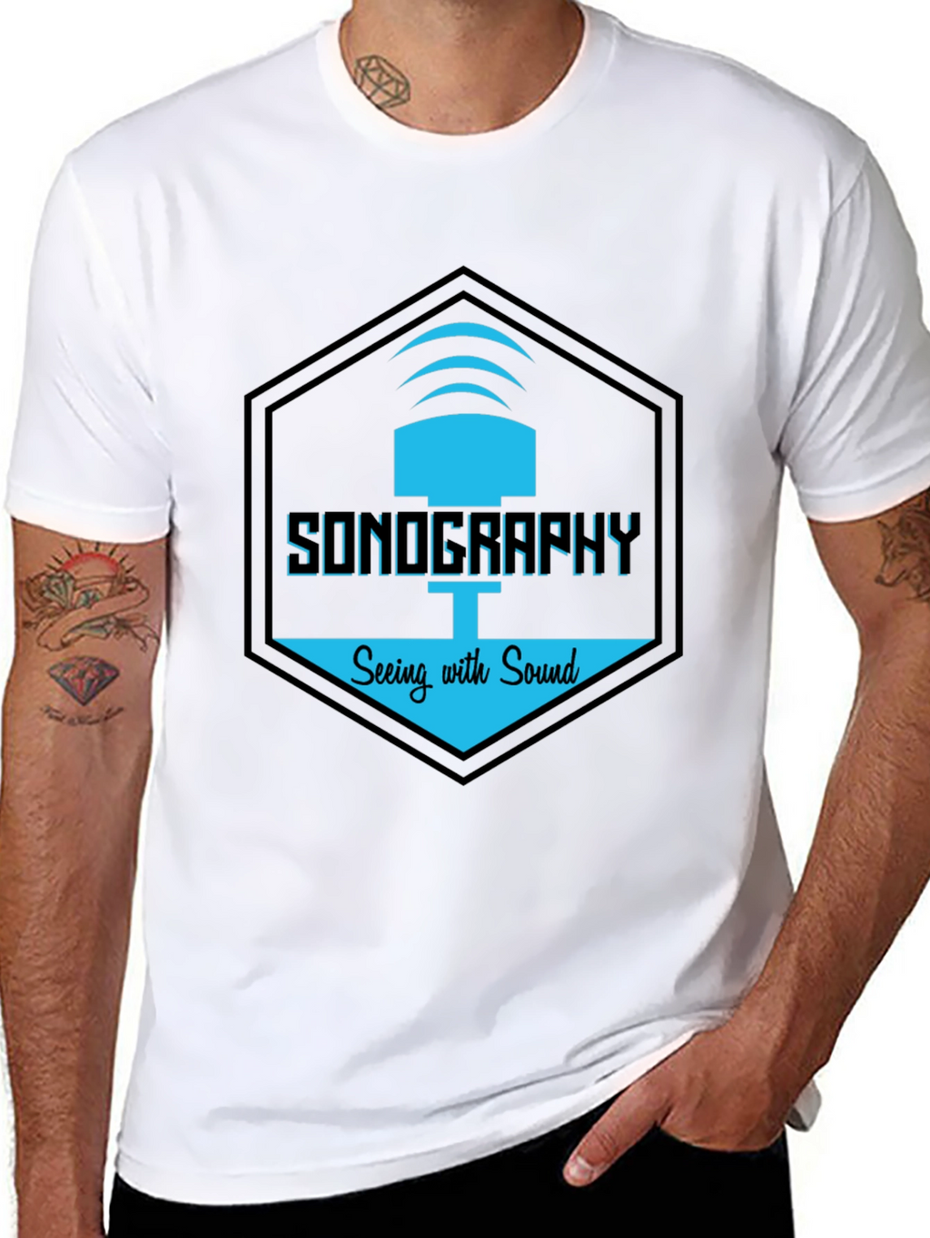 Sonography Graphic T-Shirt | Seeing with Sound Design