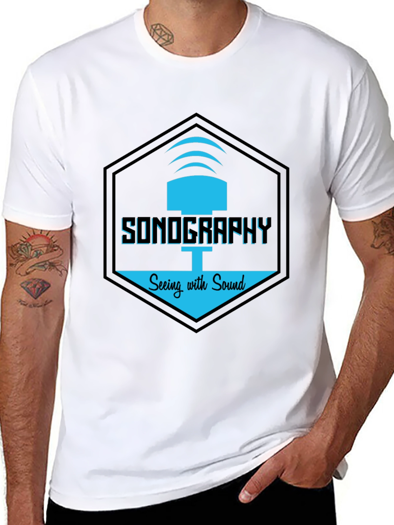 Sonography Graphic T-Shirt | Seeing with Sound Design