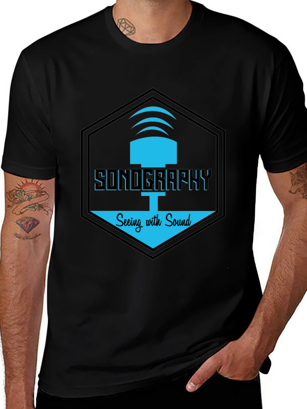 Sonography Graphic T-Shirt | Seeing with Sound Design
