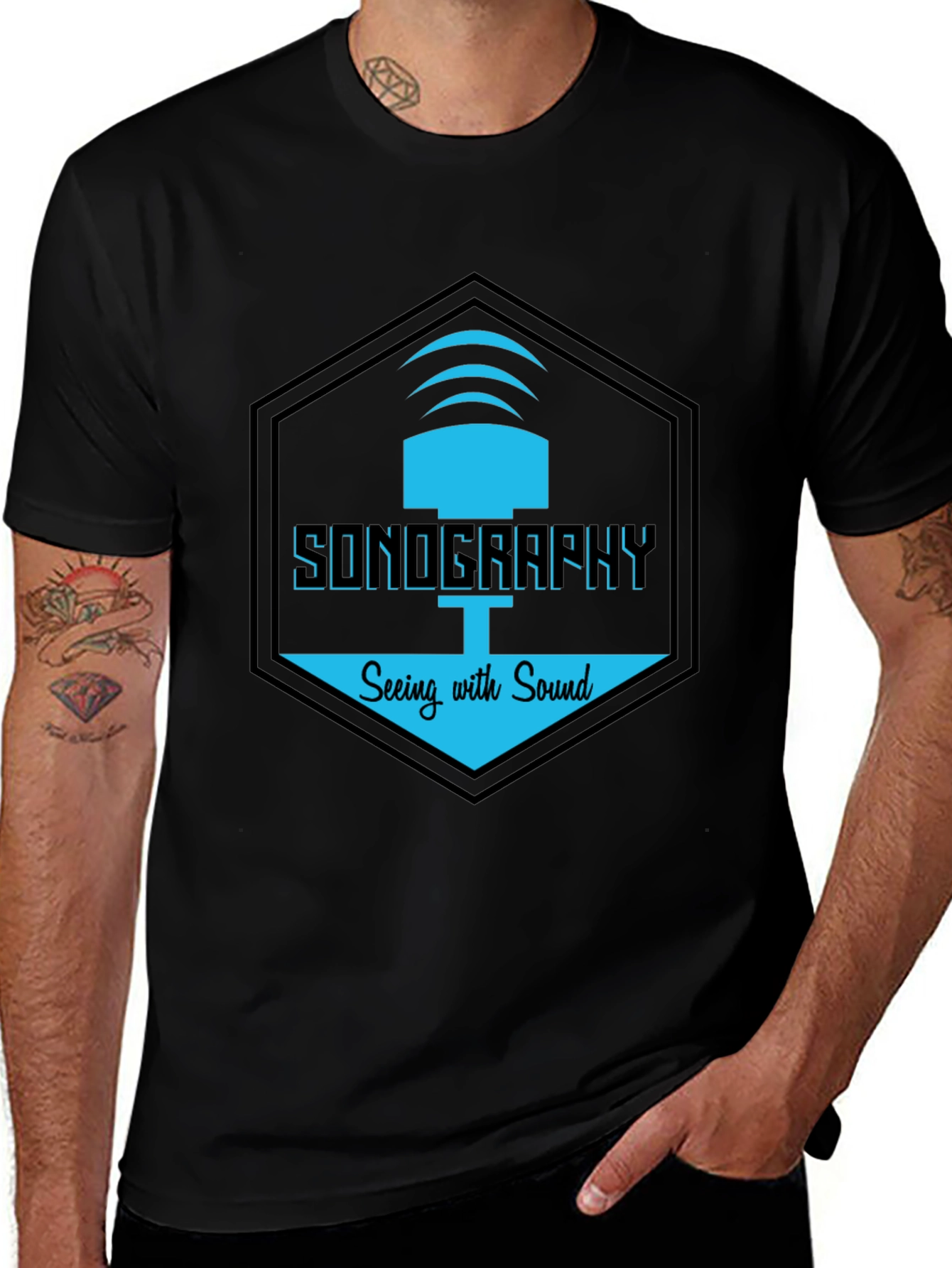 Sonography Graphic T-Shirt | Seeing with Sound Design