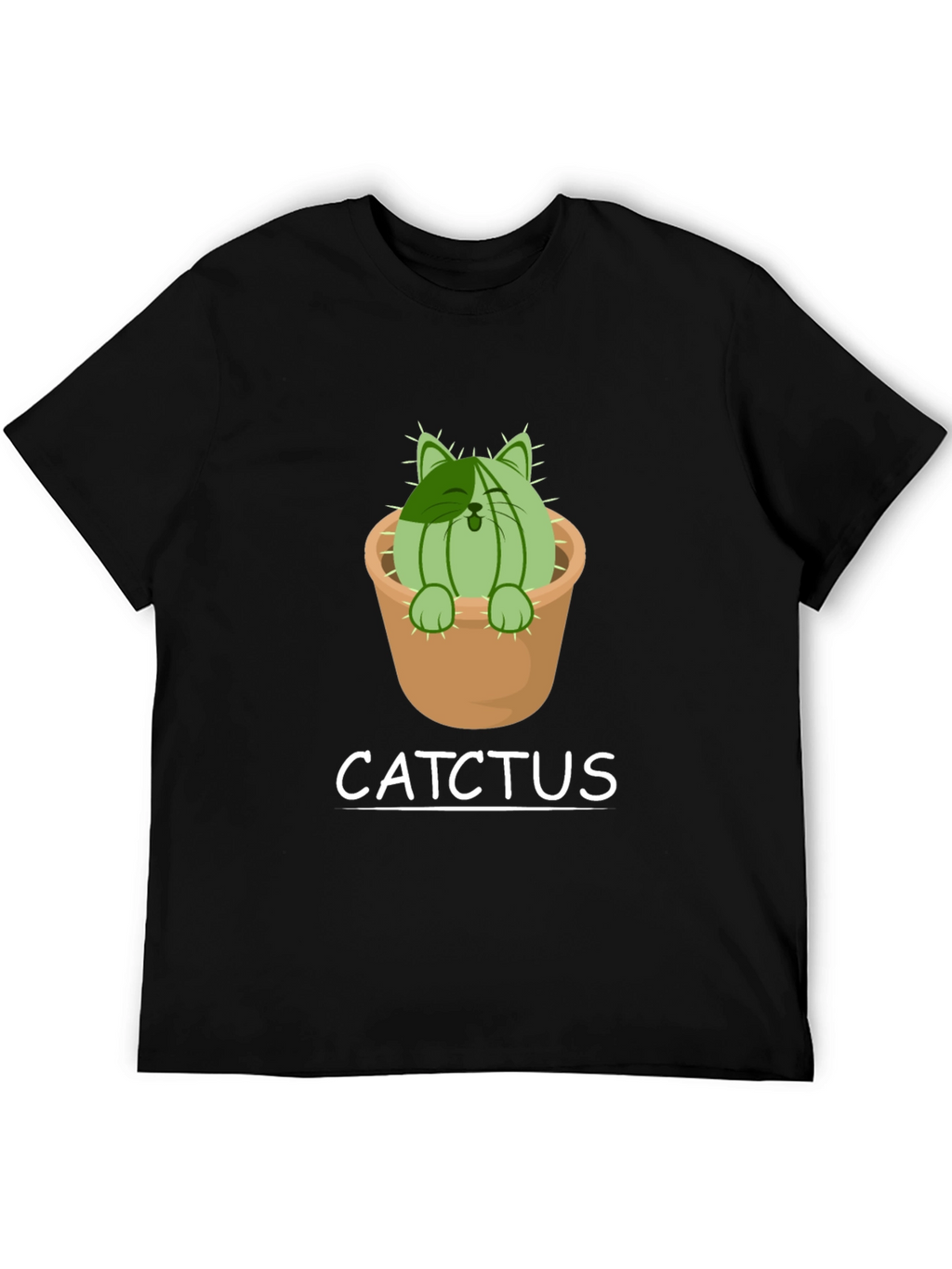Cat Cactus T-Shirt - Catchtus Funny Tee