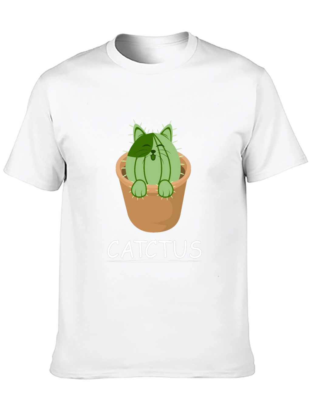 Cat Cactus T-Shirt - Catchtus Funny Tee