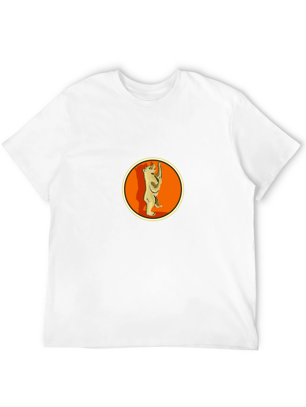 Berlin Bear T-Shirt - Black Crew Neck Graphic Tee