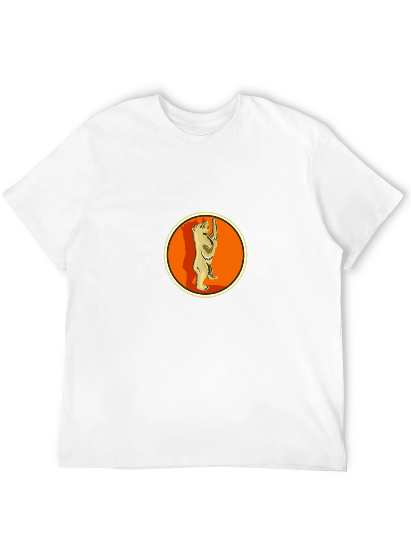 Berlin Bear T-Shirt - Black Crew Neck Graphic Tee