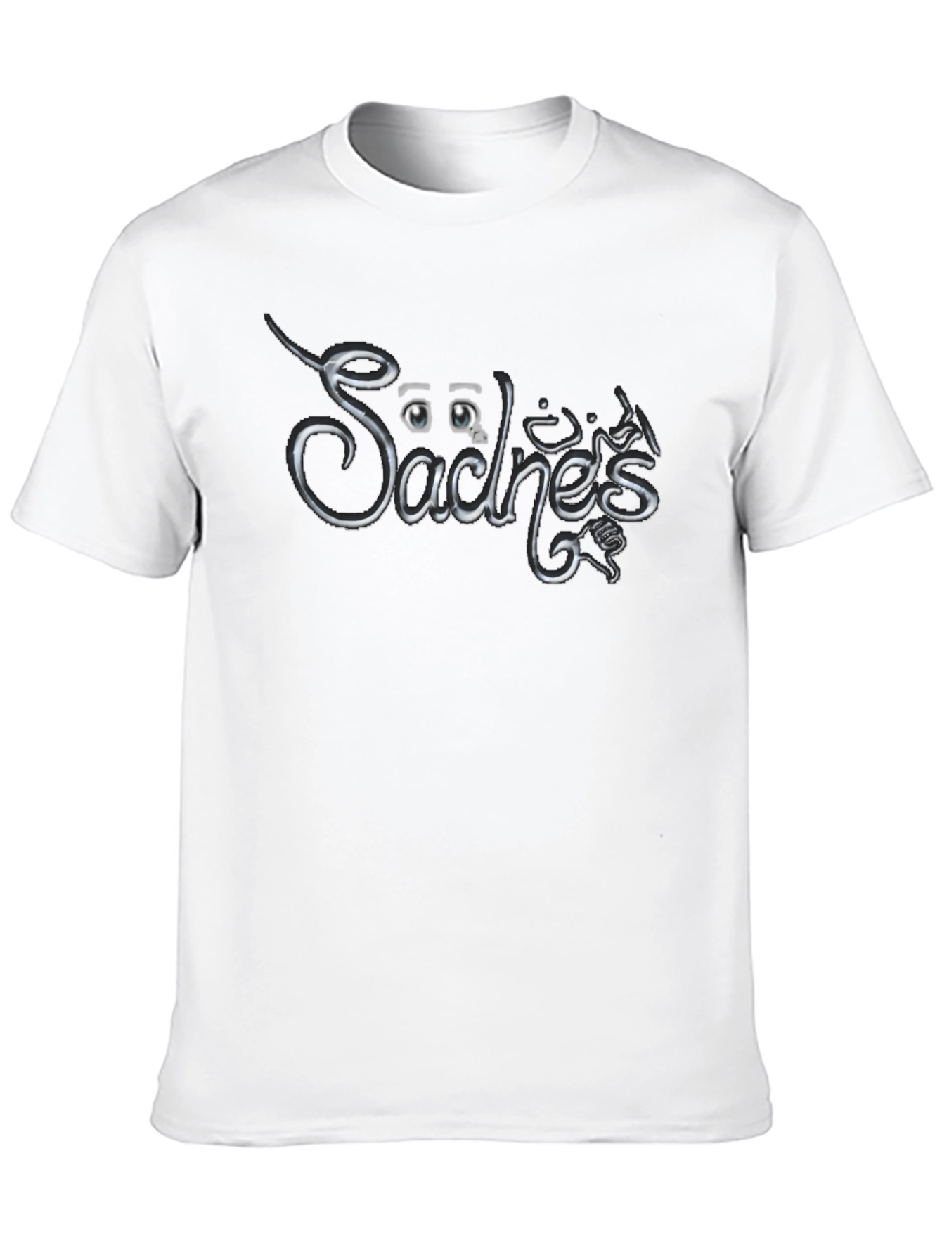 Säches Black Graphic T-Shirt
