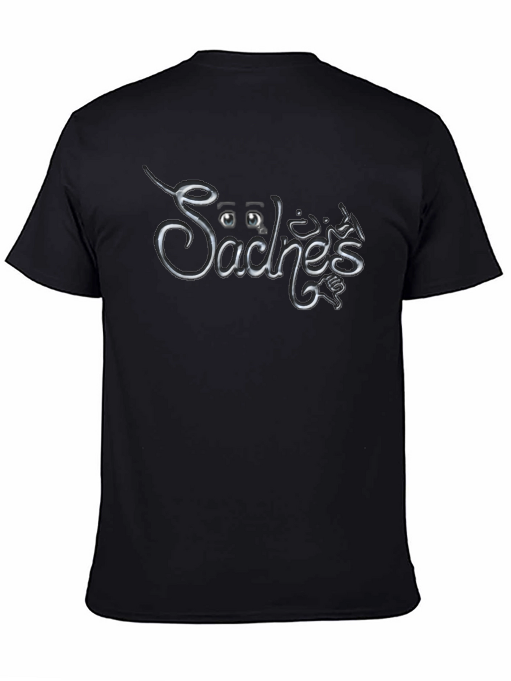 Säches Black Graphic T-Shirt