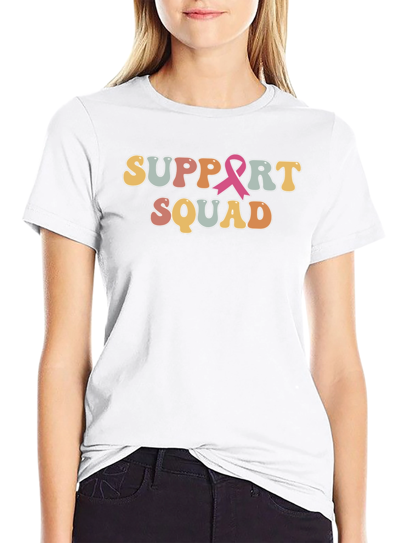 Support Squad Breast Cancer Awareness T-Shirt
