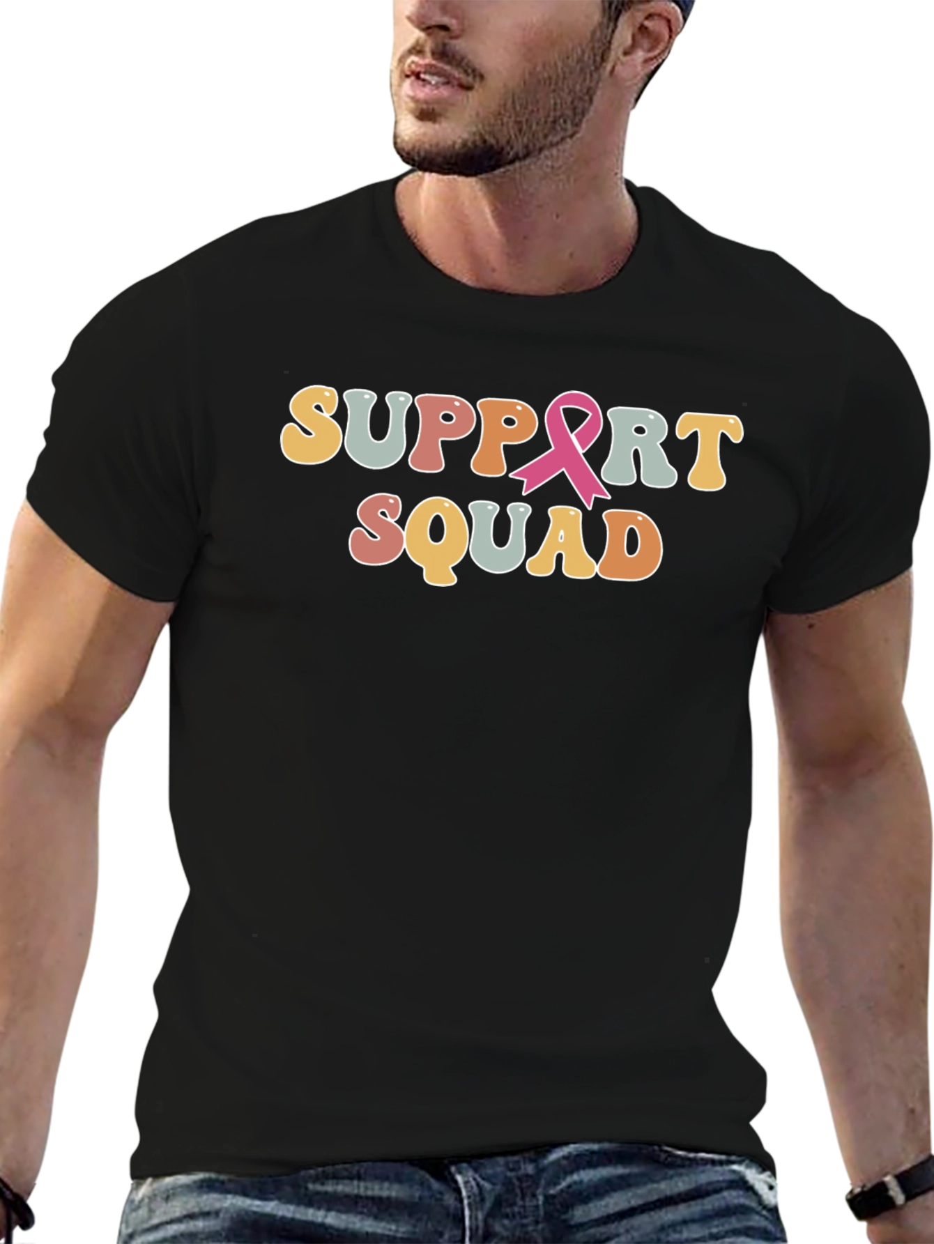 Support Squad Breast Cancer Awareness T-Shirt