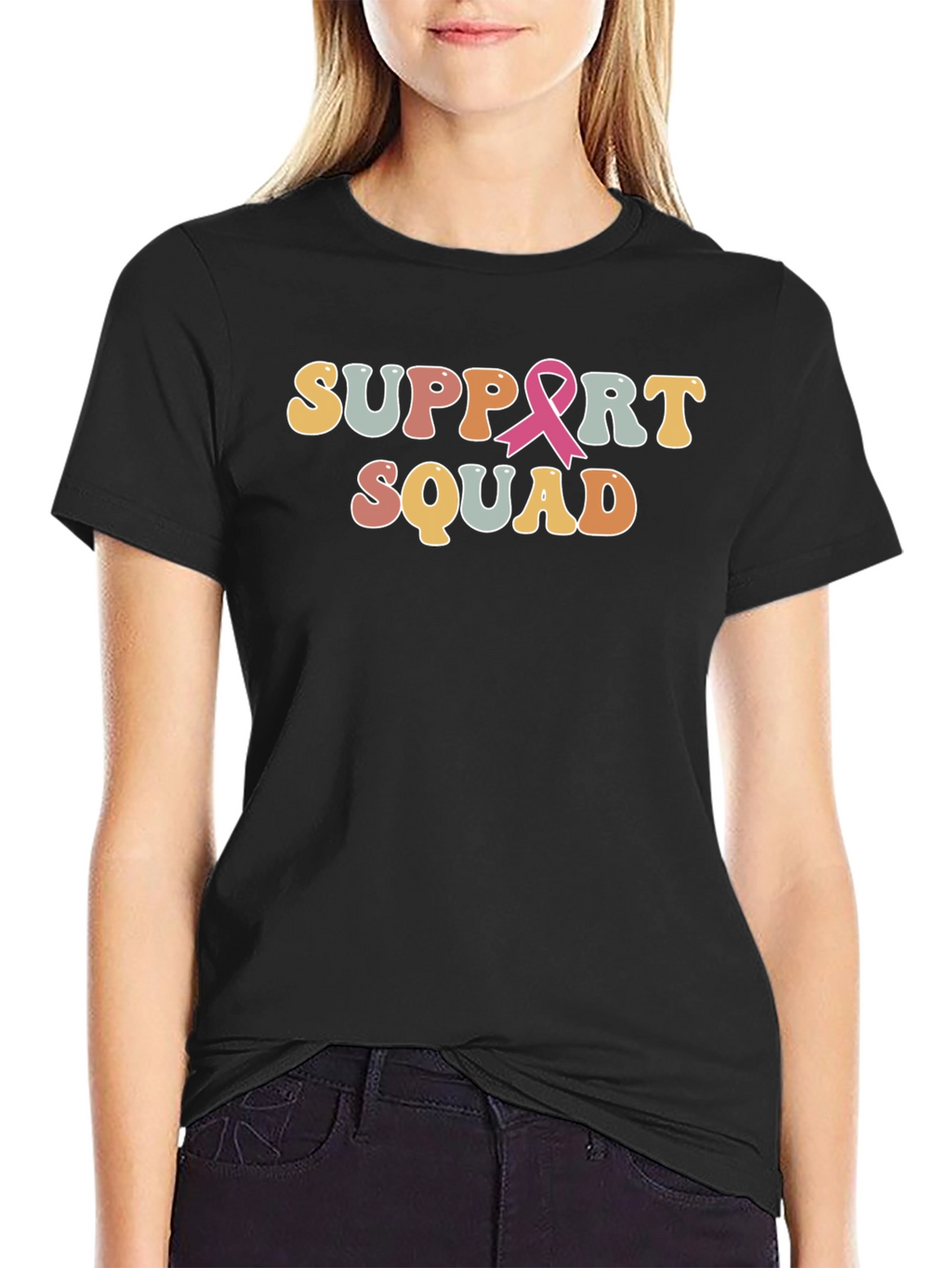 Support Squad Breast Cancer Awareness T-Shirt