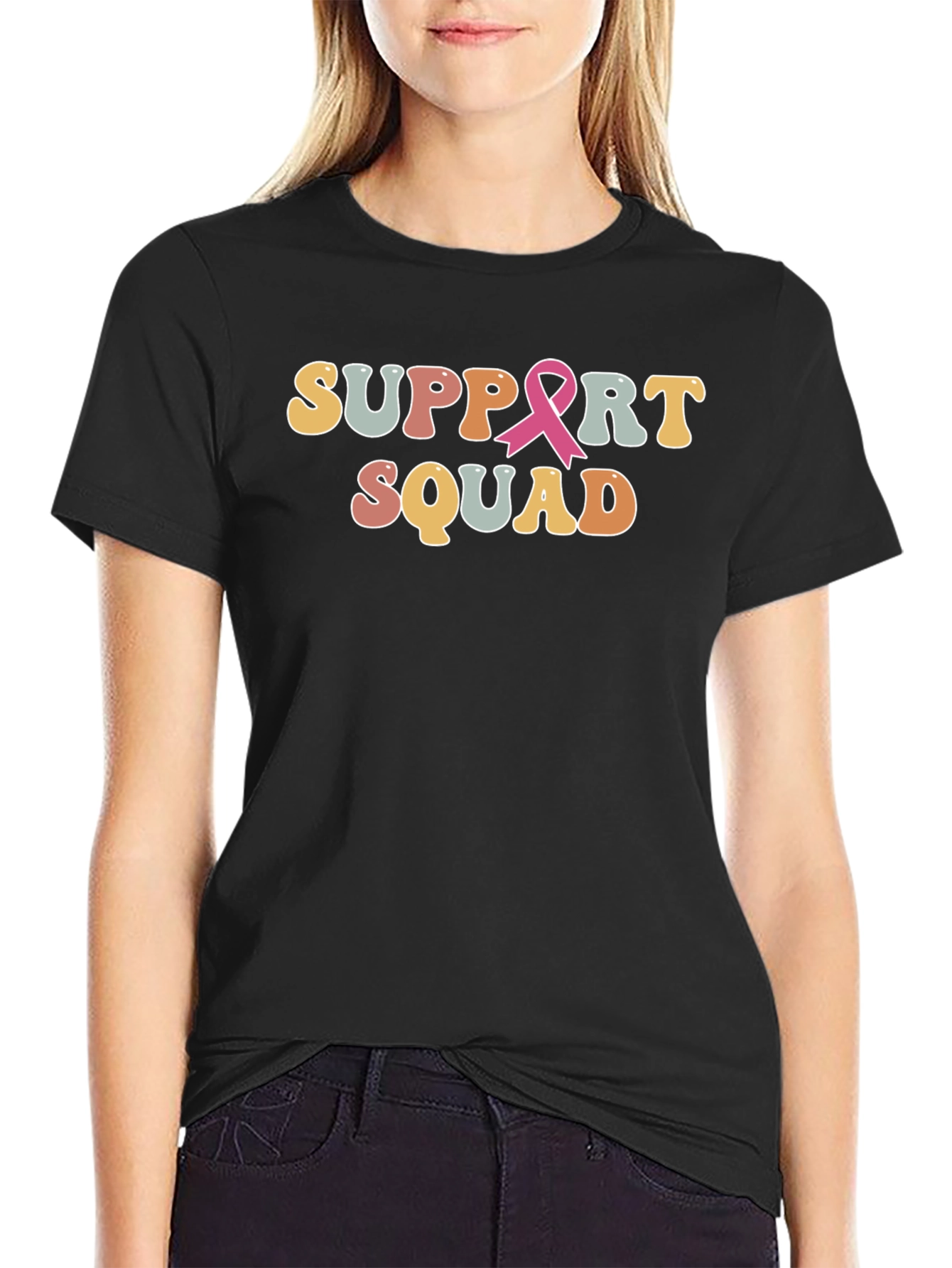 Support Squad Breast Cancer Awareness T-Shirt