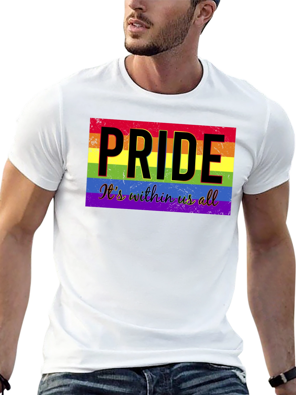 Pride Its Within Us All Black T-Shirt