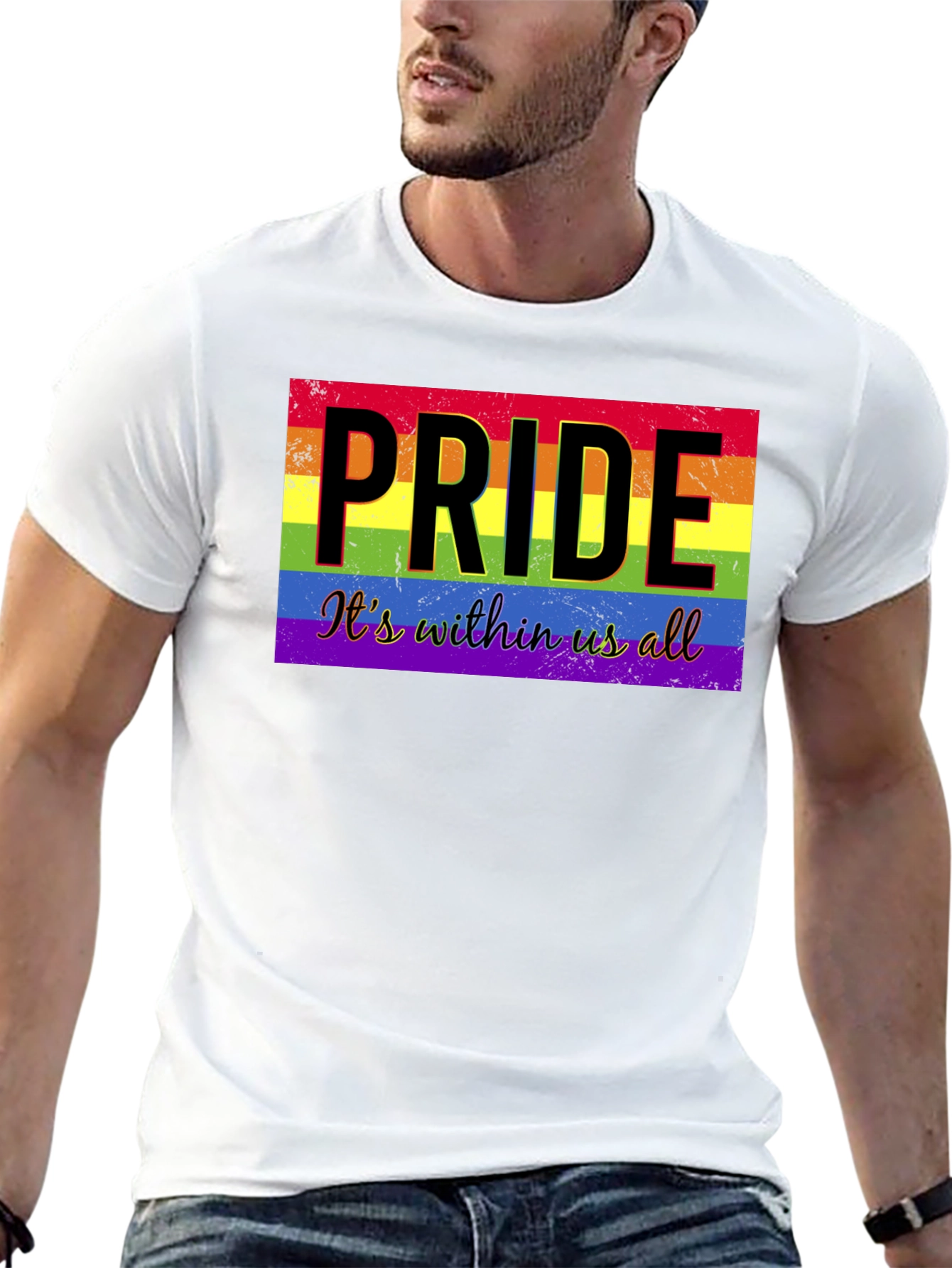 Pride Its Within Us All Black T-Shirt