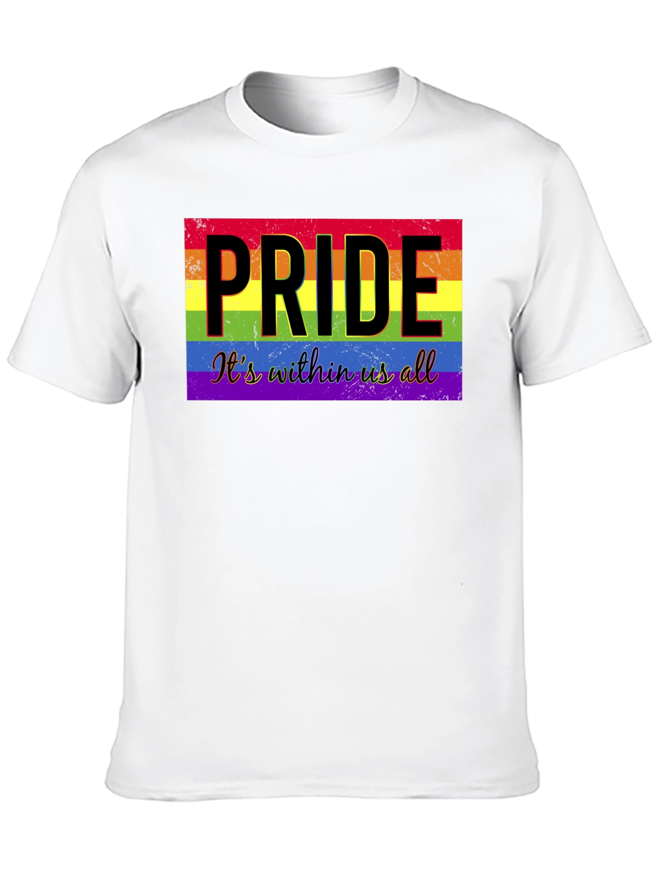 Pride Its Within Us All Black T-Shirt