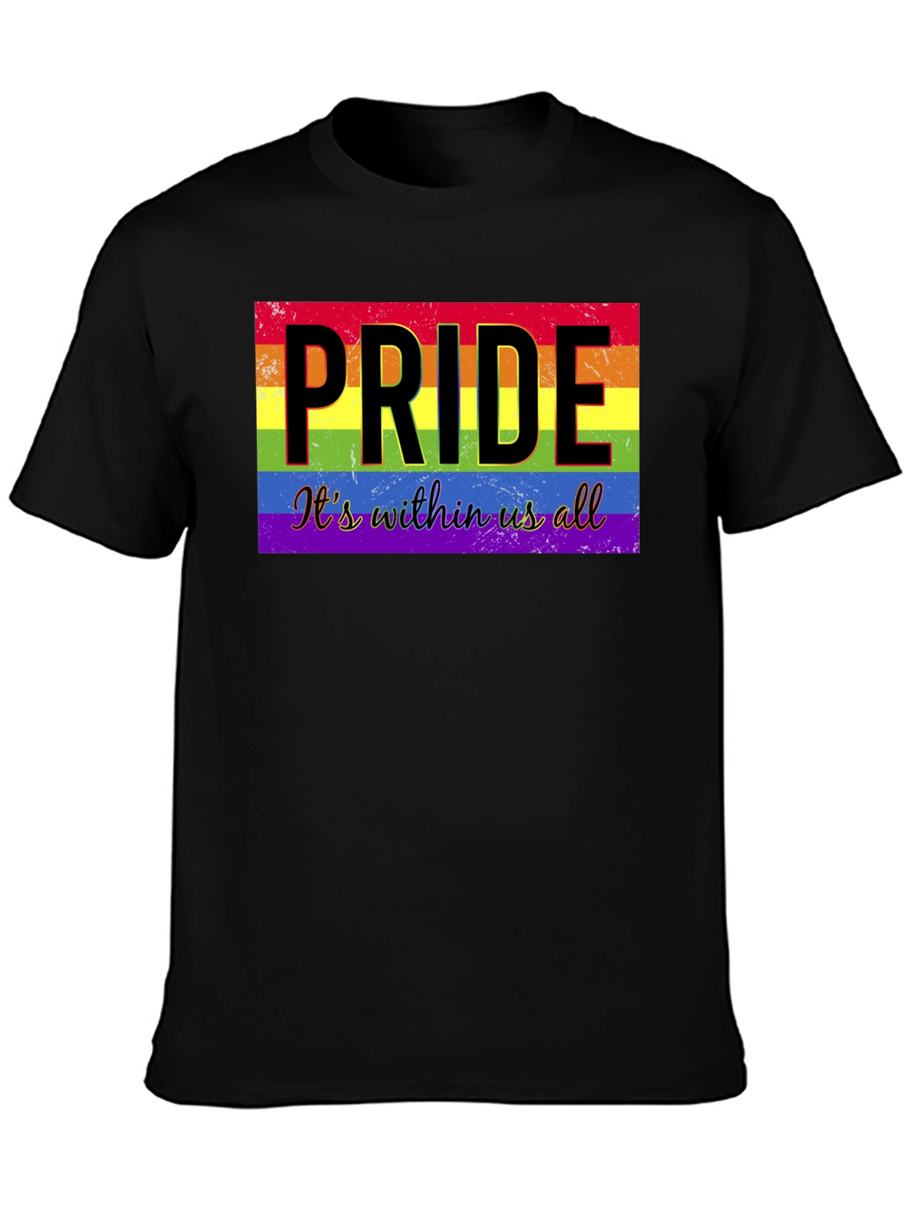 Pride Its Within Us All Black T-Shirt