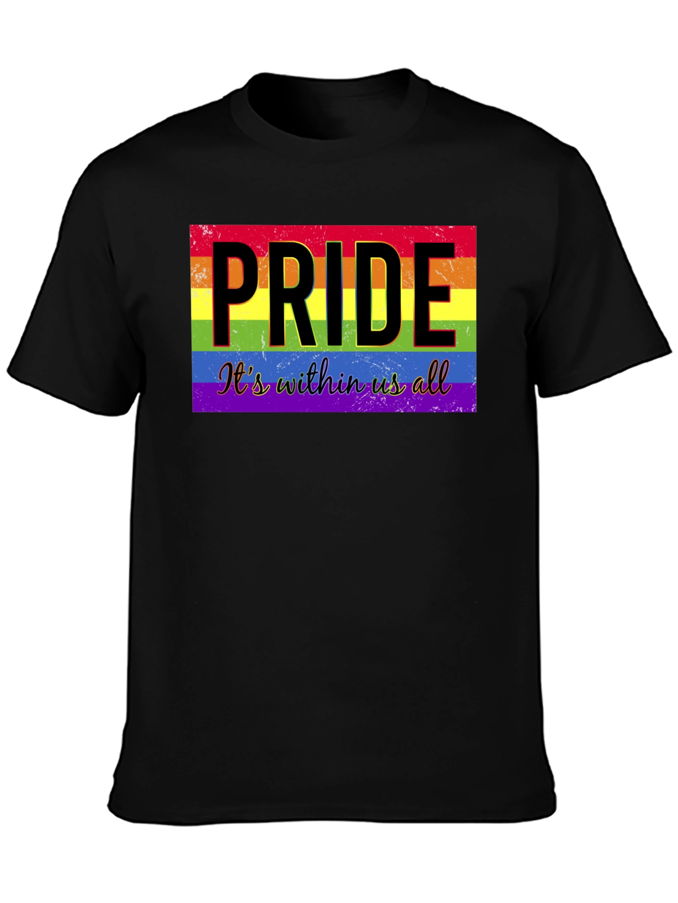 Pride Its Within Us All Black T-Shirt