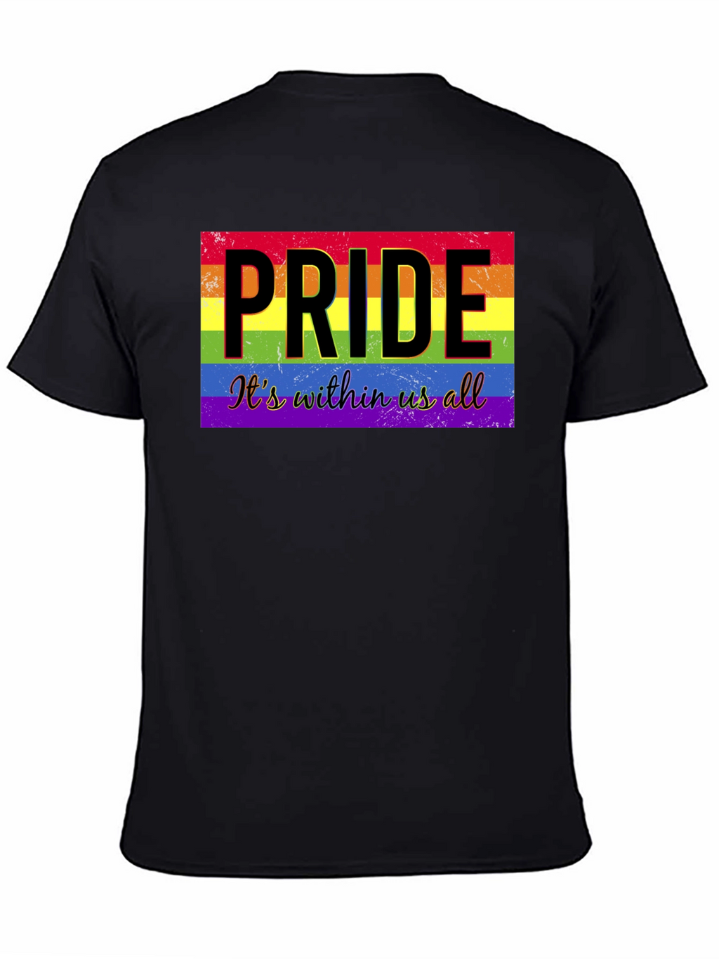 Pride Its Within Us All Black T-Shirt