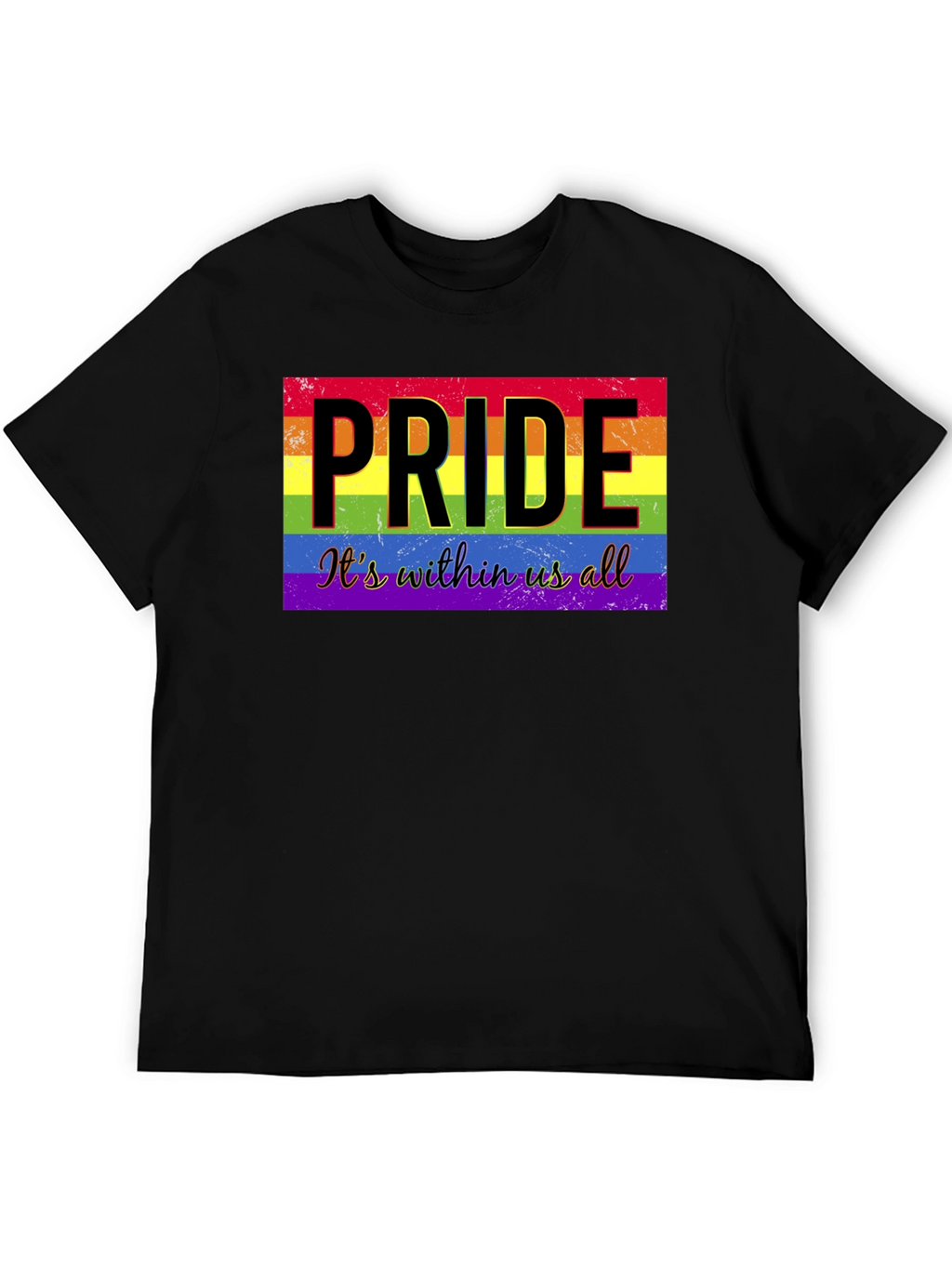 Pride Its Within Us All Black T-Shirt
