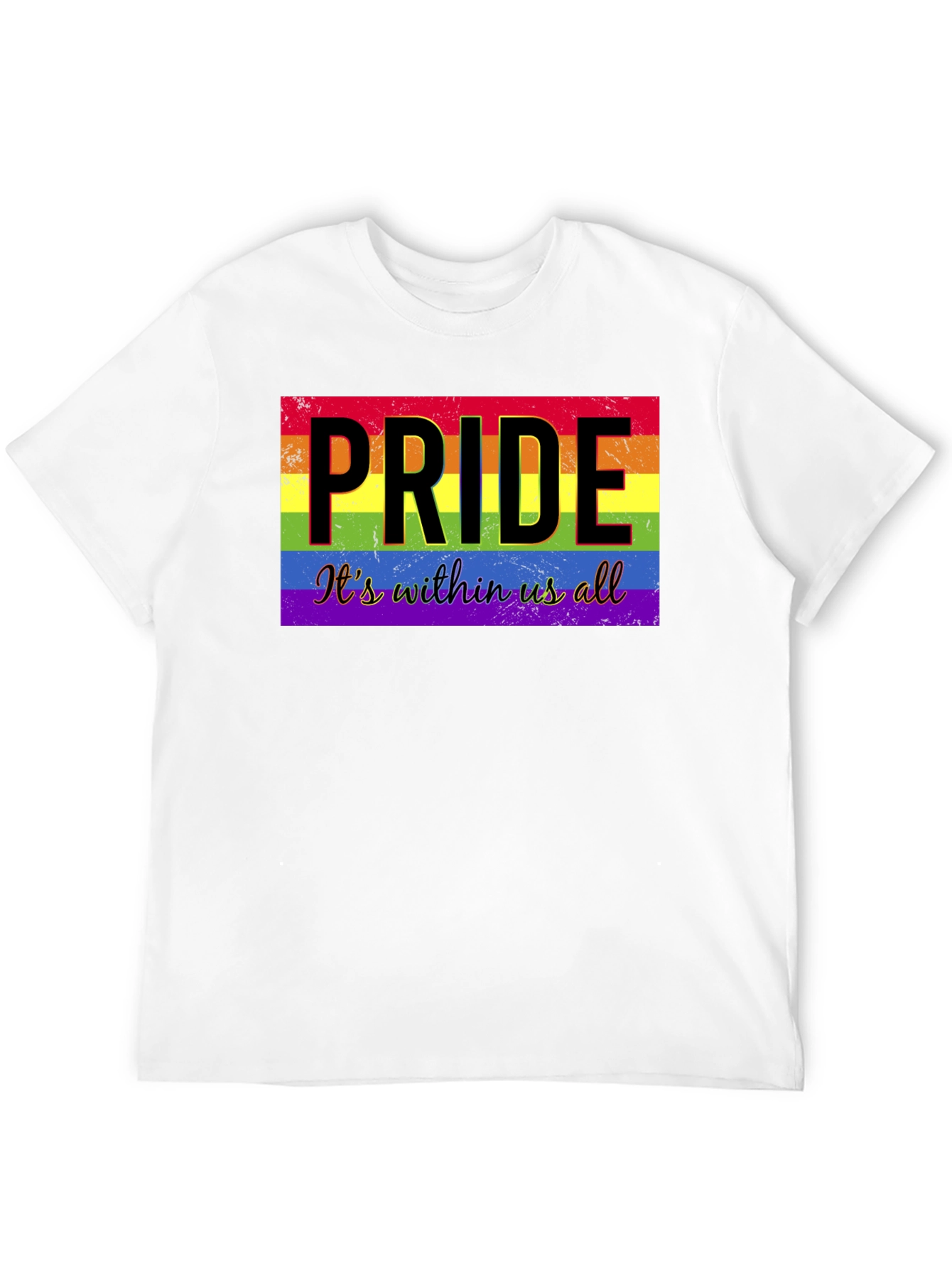 Pride Its Within Us All Black T-Shirt
