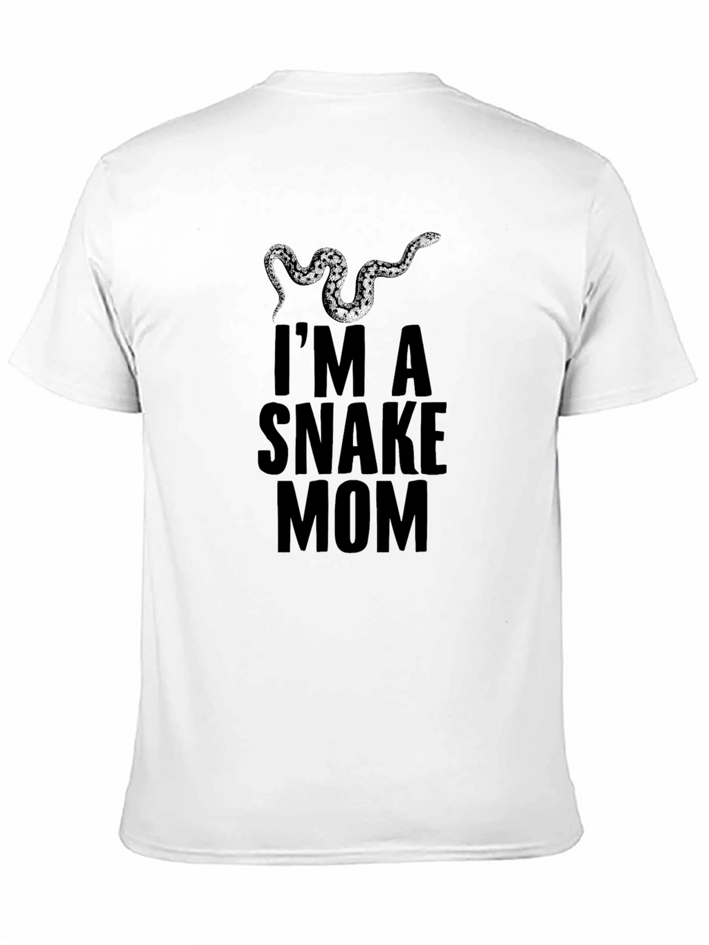 Im A Snake Mom Black T-Shirt