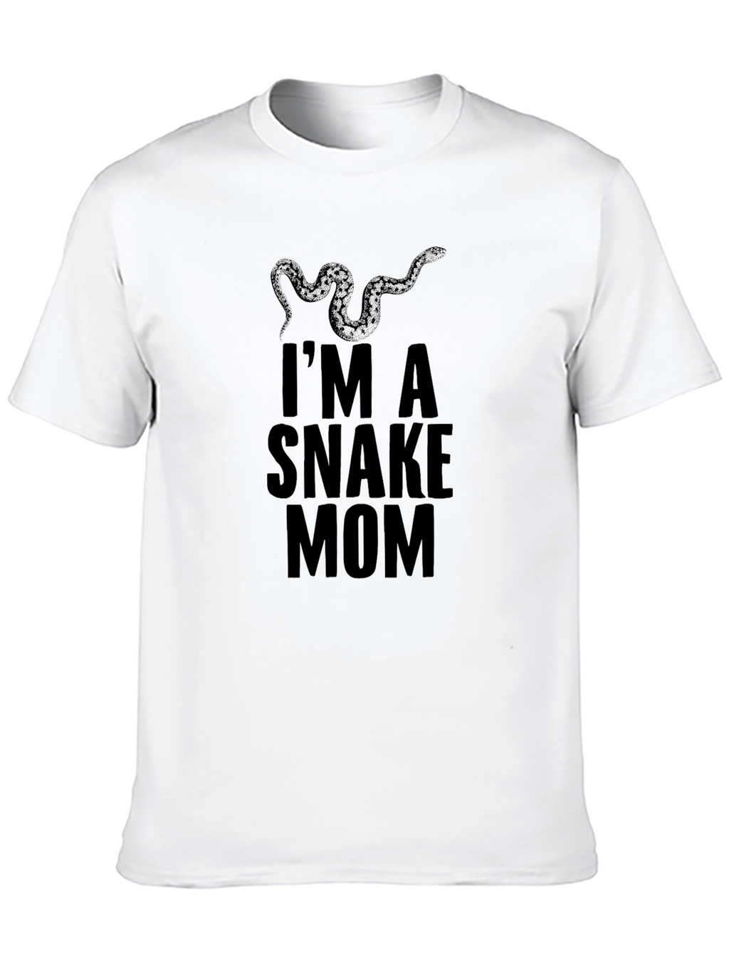 Im A Snake Mom Black T-Shirt