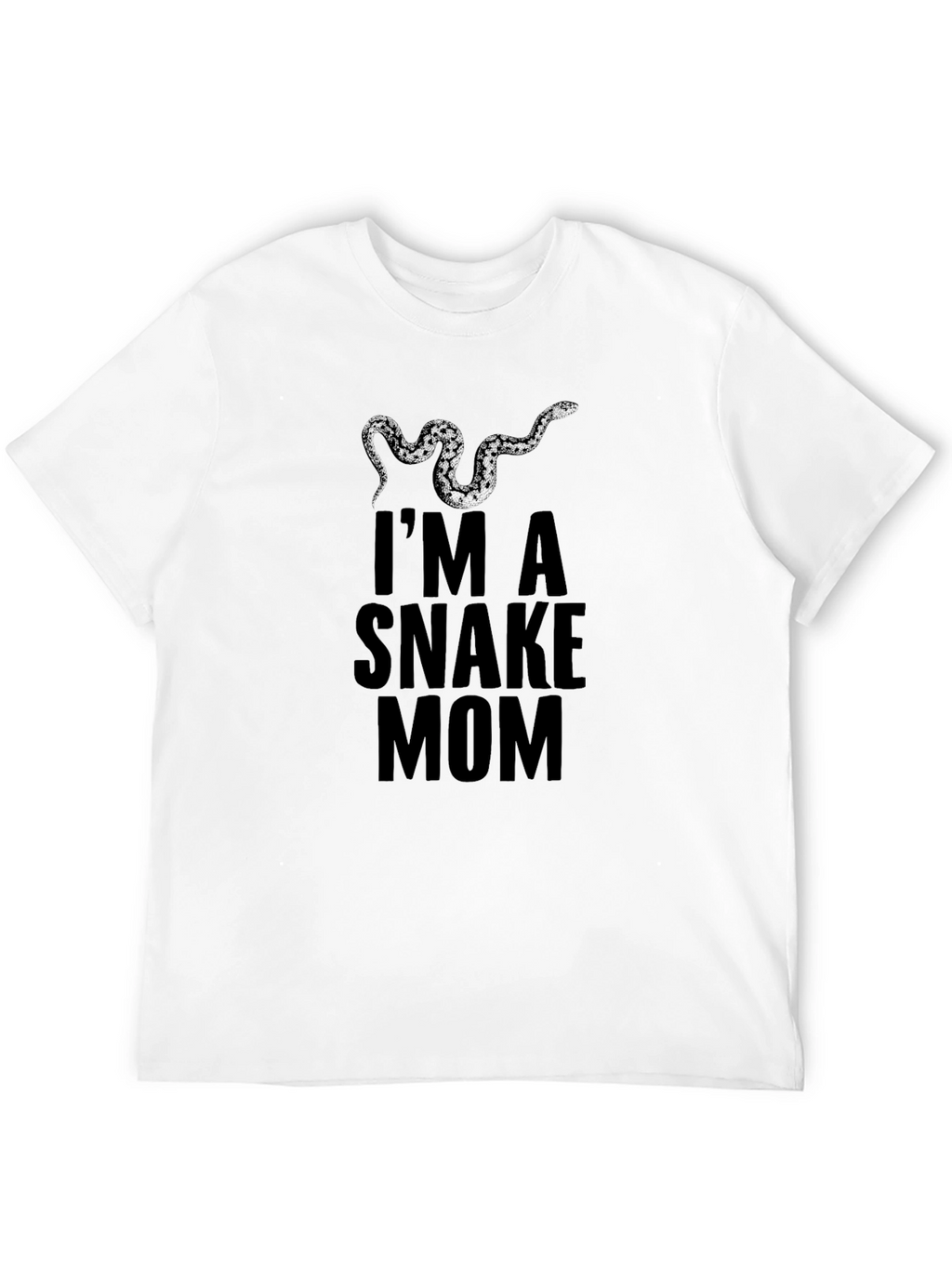 Im A Snake Mom Black T-Shirt
