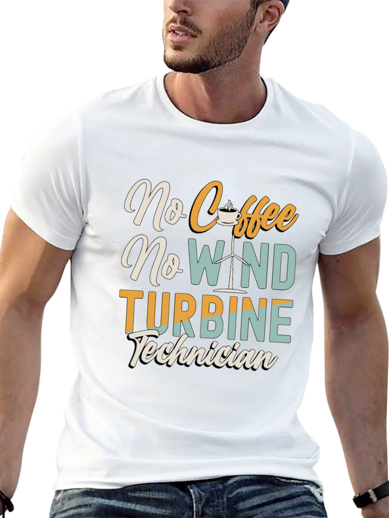 No Coffee No Wind Turbine Technician T-Shirt