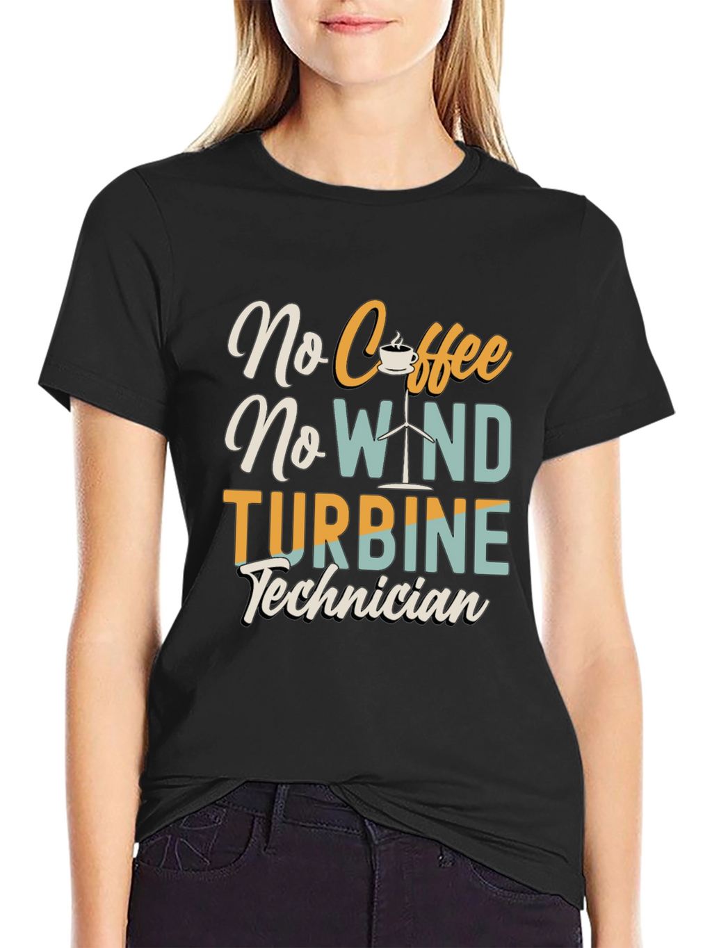 No Coffee No Wind Turbine Technician T-Shirt