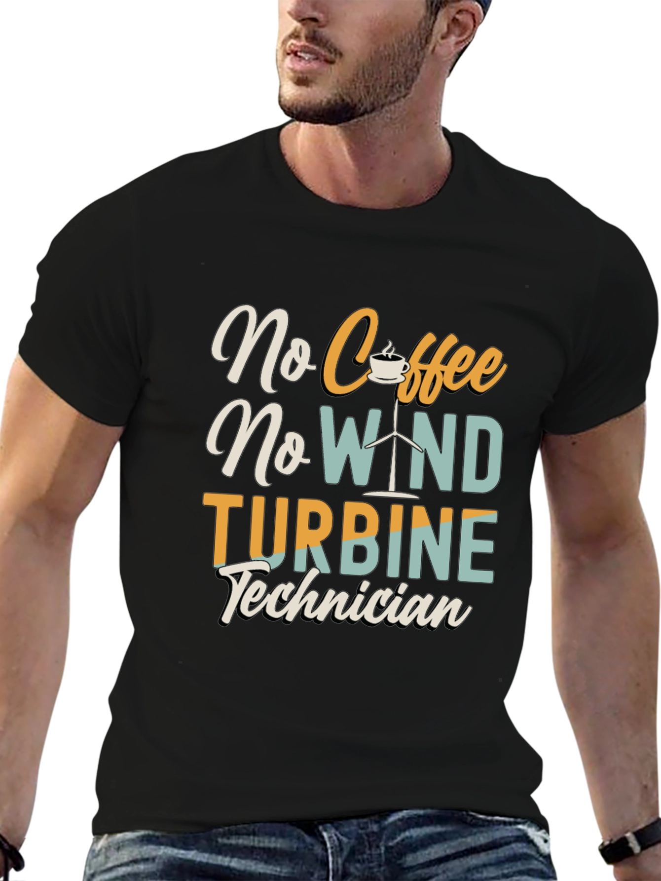 No Coffee No Wind Turbine Technician T-Shirt
