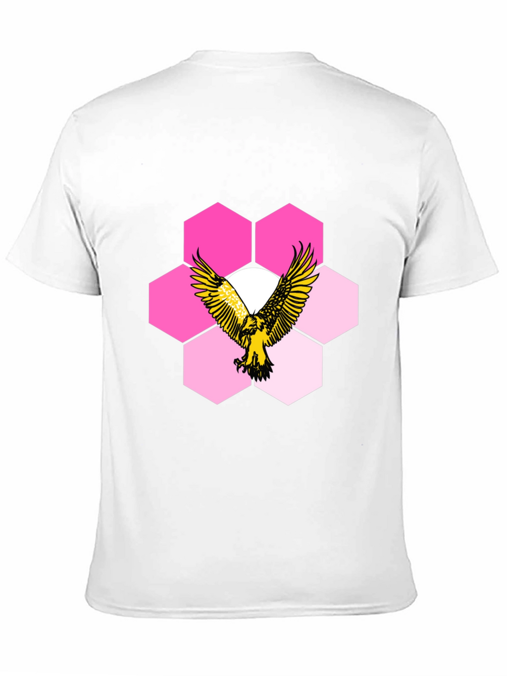 Eagle Hexagon Graphic T-Shirt - Cool Design!