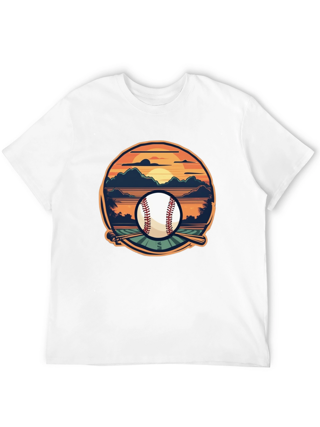 Baseball Sunset Graphic Tee