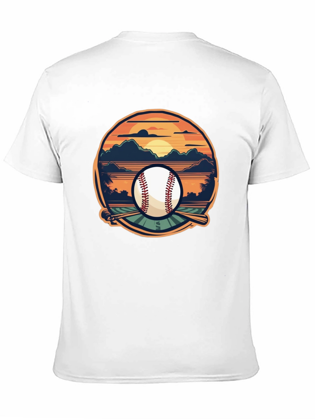 Baseball Sunset Graphic Tee