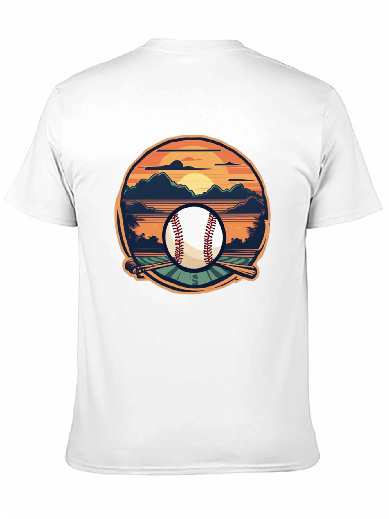 Baseball Sunset Graphic Tee