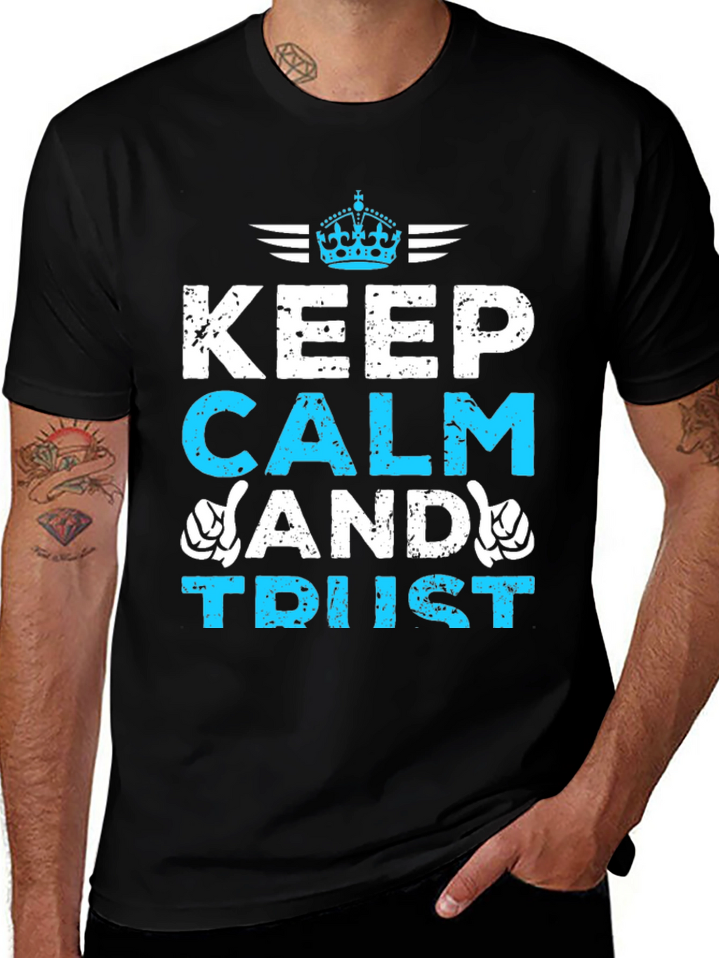 Keep Calm and Trust Graphic T-Shirt
