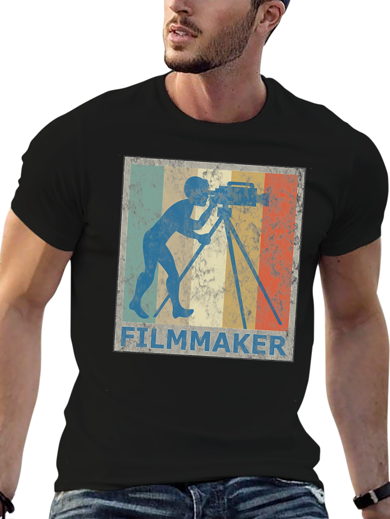 Filmmaker Vintage Retro Style T-Shirt