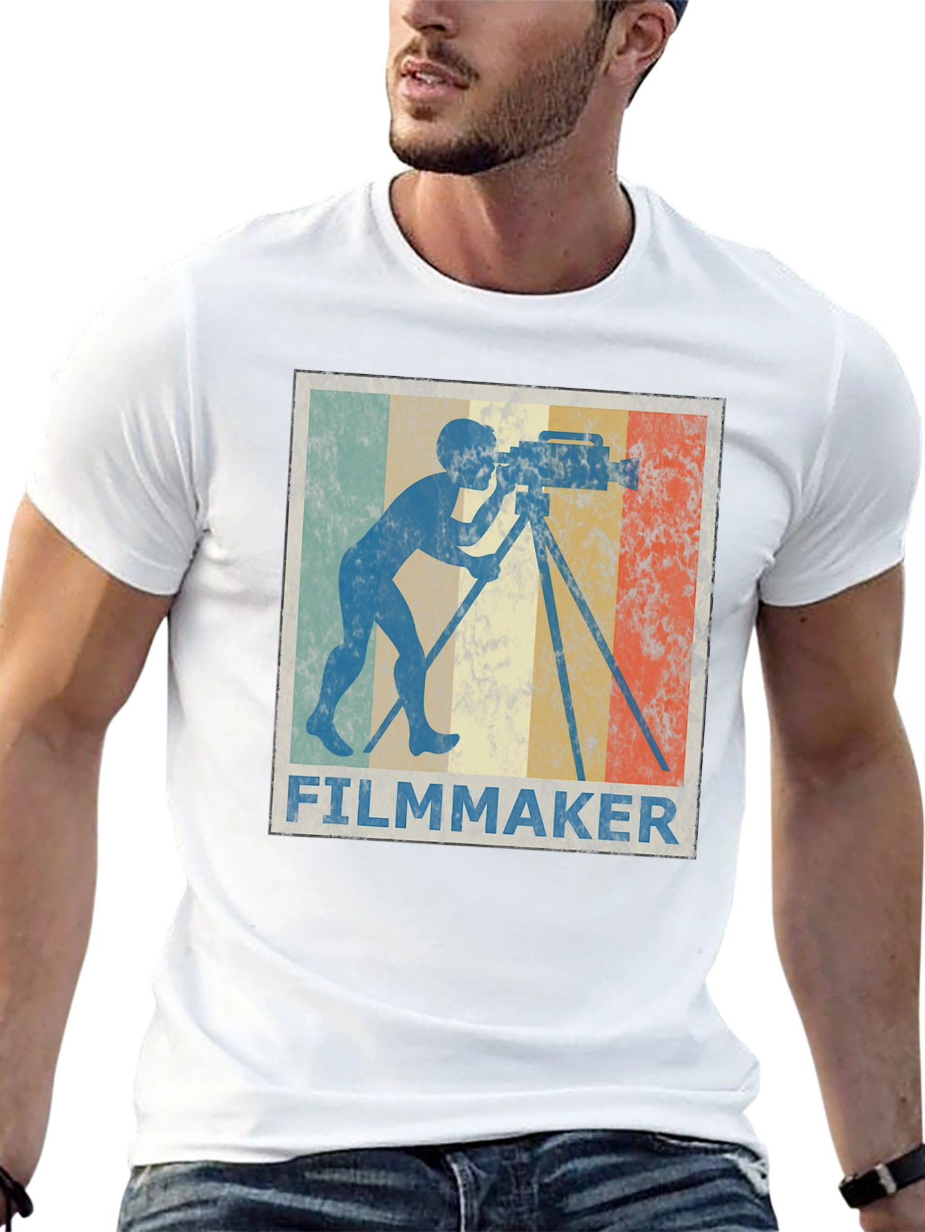 Filmmaker Vintage Retro Style T-Shirt