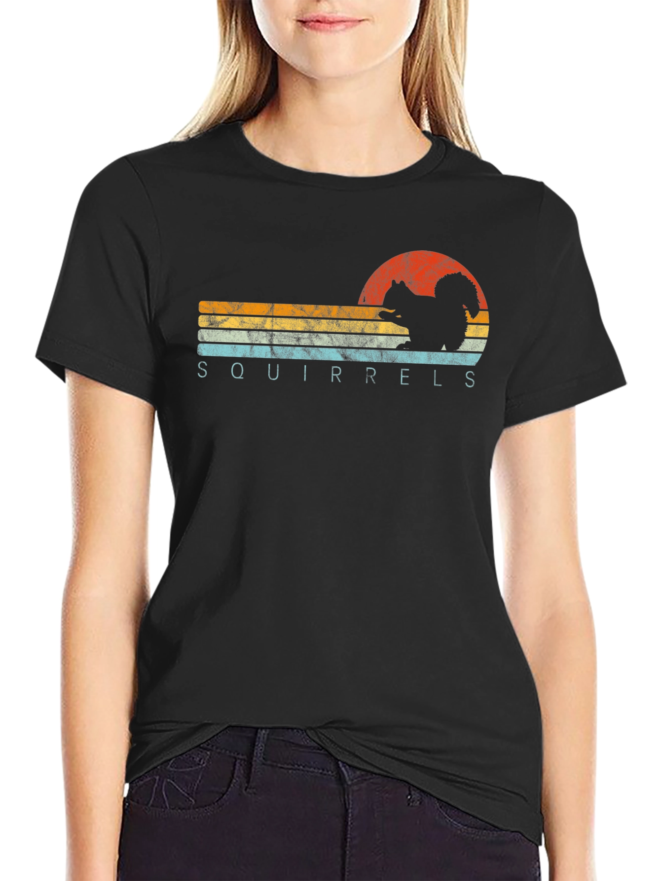 Vintage Squirrels Graphic T-Shirt Retro Design
