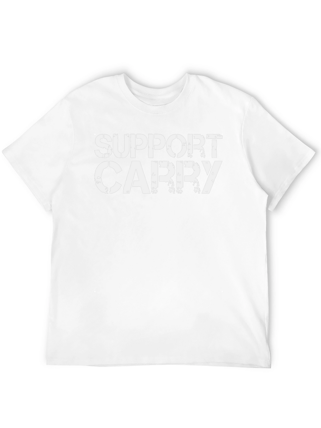 Support Carry Graphic Tee - Black Cotton T-Shirt