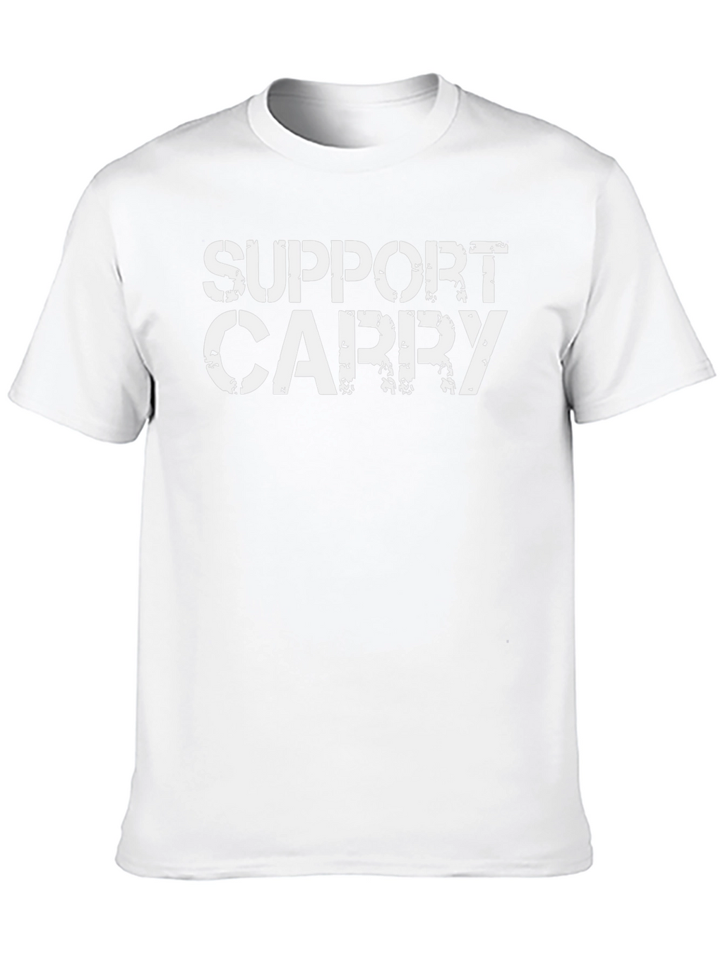 Support Carry Graphic Tee - Black Cotton T-Shirt